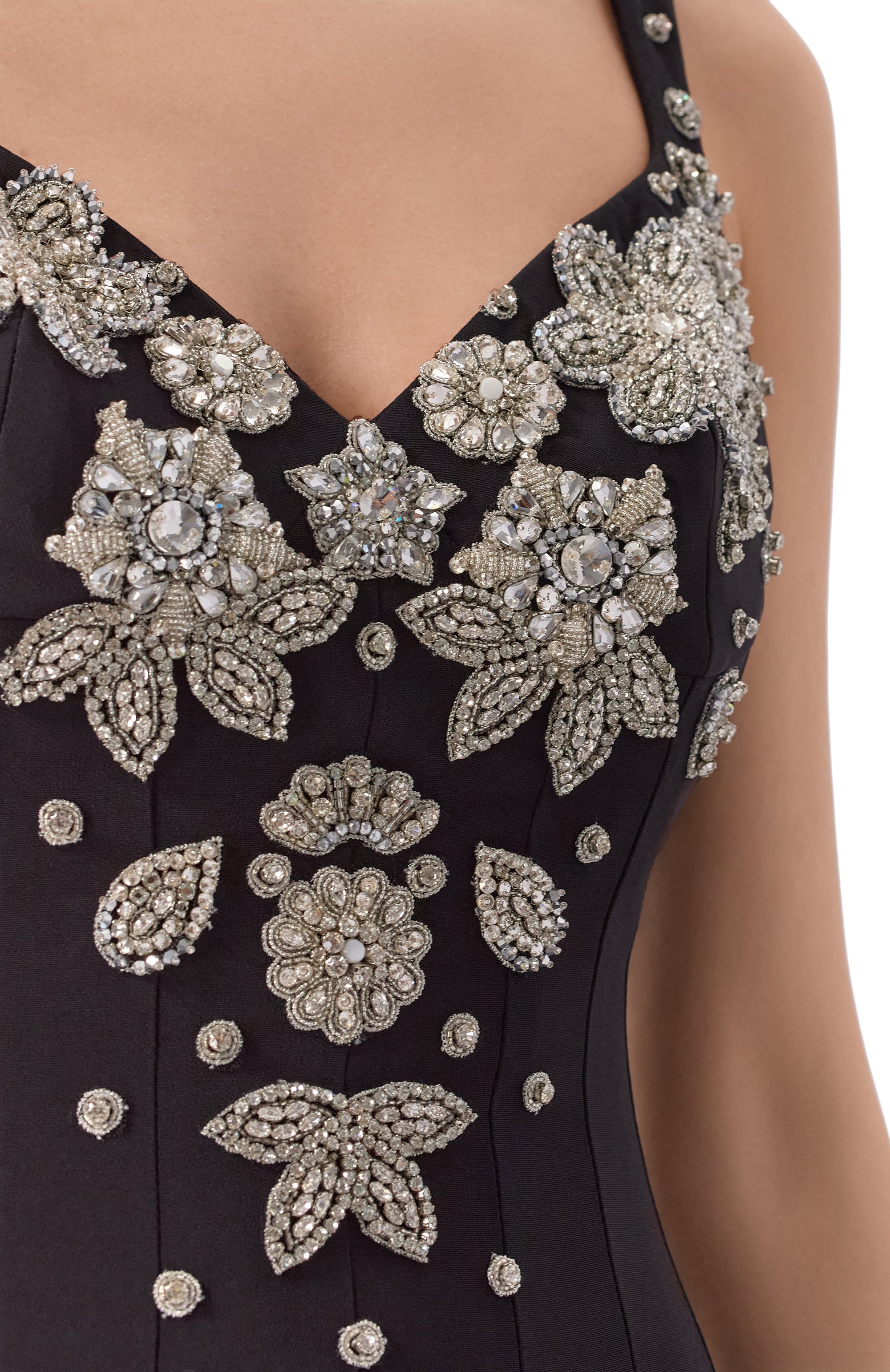 Платье из вискозы с отделкой стразами ZUHAIR MURAD, арт. SDR26025/CRCA020, фото 4