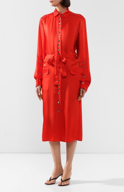 Платье с поясом ANN DEMEULEMEESTER, арт. 2001-2214-P-138-039, фото 3