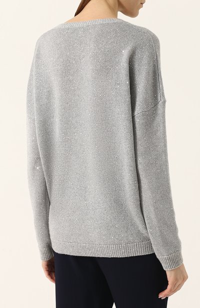 Кашемировый пуловер с v-образным вырезом FTC, арт. 700-0100, фото 4