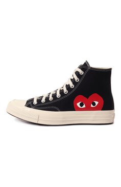 Мужского текстильные кеды comme des garcons play x converse COMME DES GARCONS PLAY черного цвета, арт. 150204 | Фото 4 (Региональные ограничения белый список (Axapta Mercury): Не проставлено; Нос: Не проставлено; Стили: Классический; Материал утеплителя: Без утеплителя)