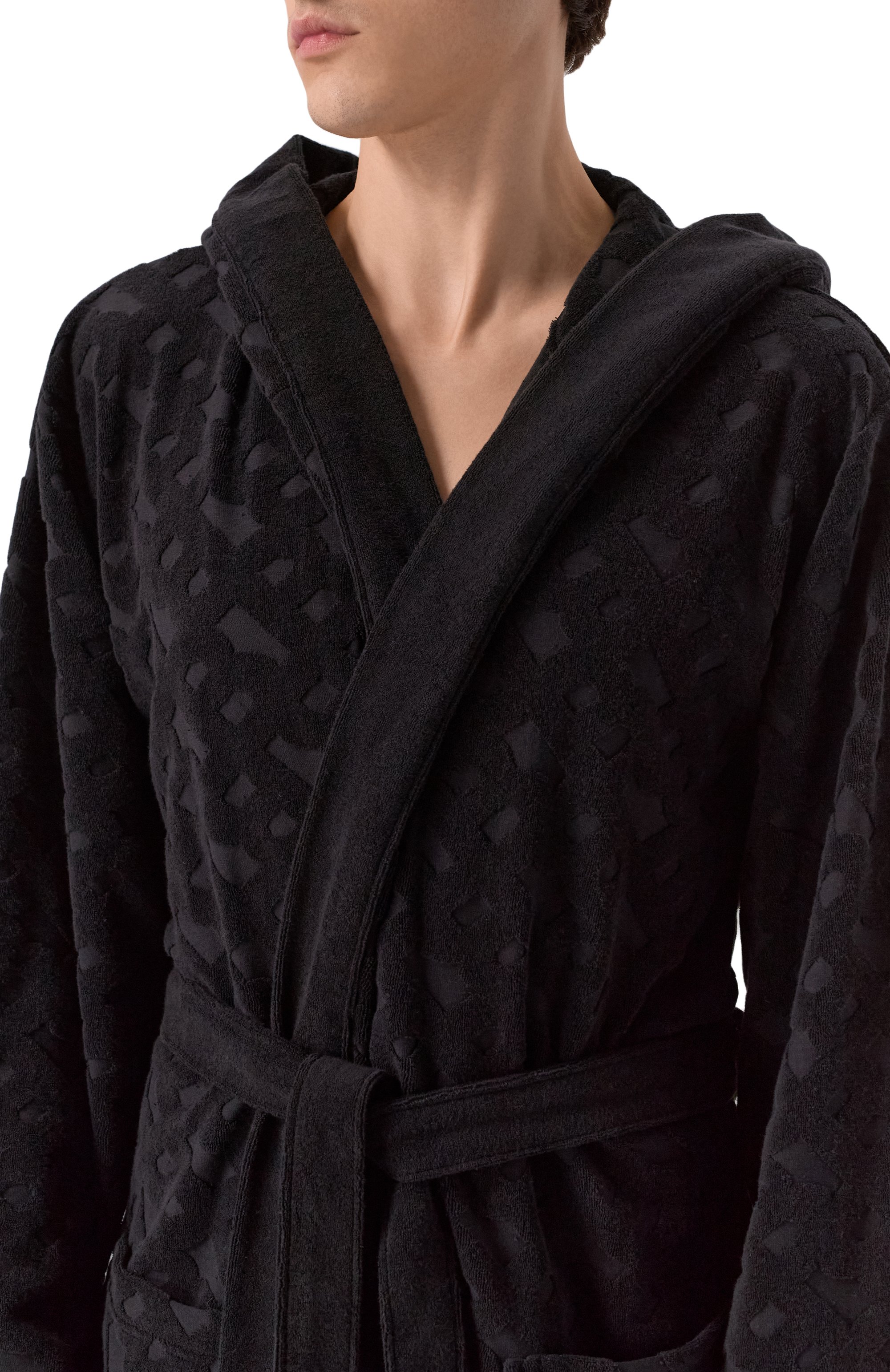 Хлопковый халат BOSS, арт. 50479411, фото 4