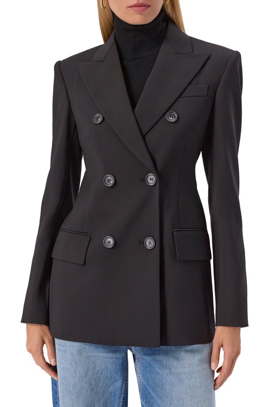 Шерстяной жакет Sportmax ADAM0 Чёрный  ADAM0 Фото 3
