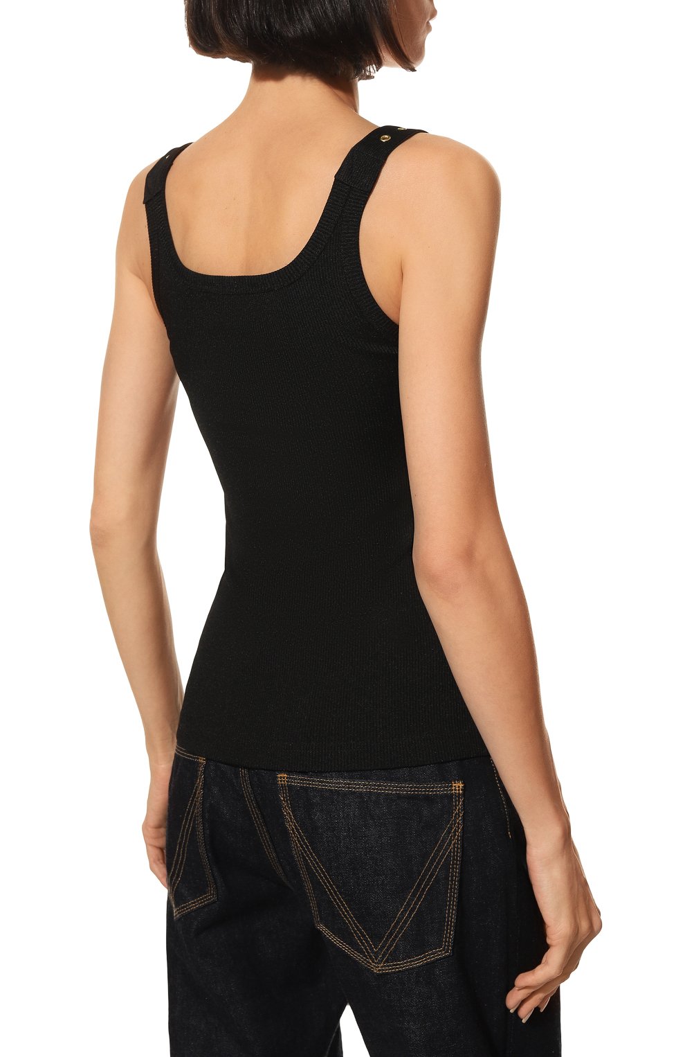 Майка VERSACE JEANS COUTURE, арт. 72HAM619-72DP619 J.C0STINA 01033 BLACK/J0022, фото 4