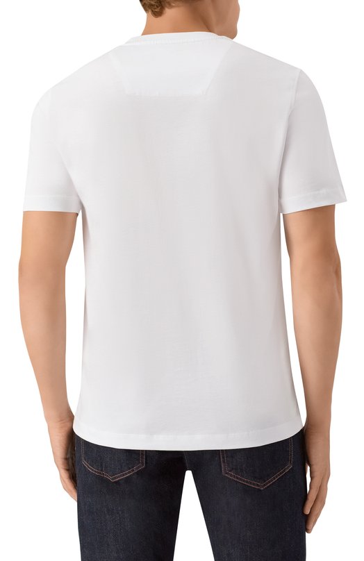Хлопковая футболка Aeronautica Militare TS1580UJ00372 Белый  TS1580UJ00372 Фото 4
