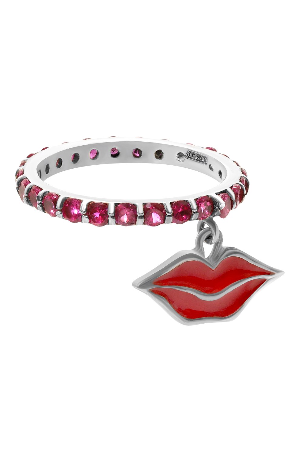 Кольцо губы DZHANELLI красного цвета по цене 27000 руб., арт. 00033, фото 1 Кольцо губы DZHANELLI, арт. 00033, фото 1