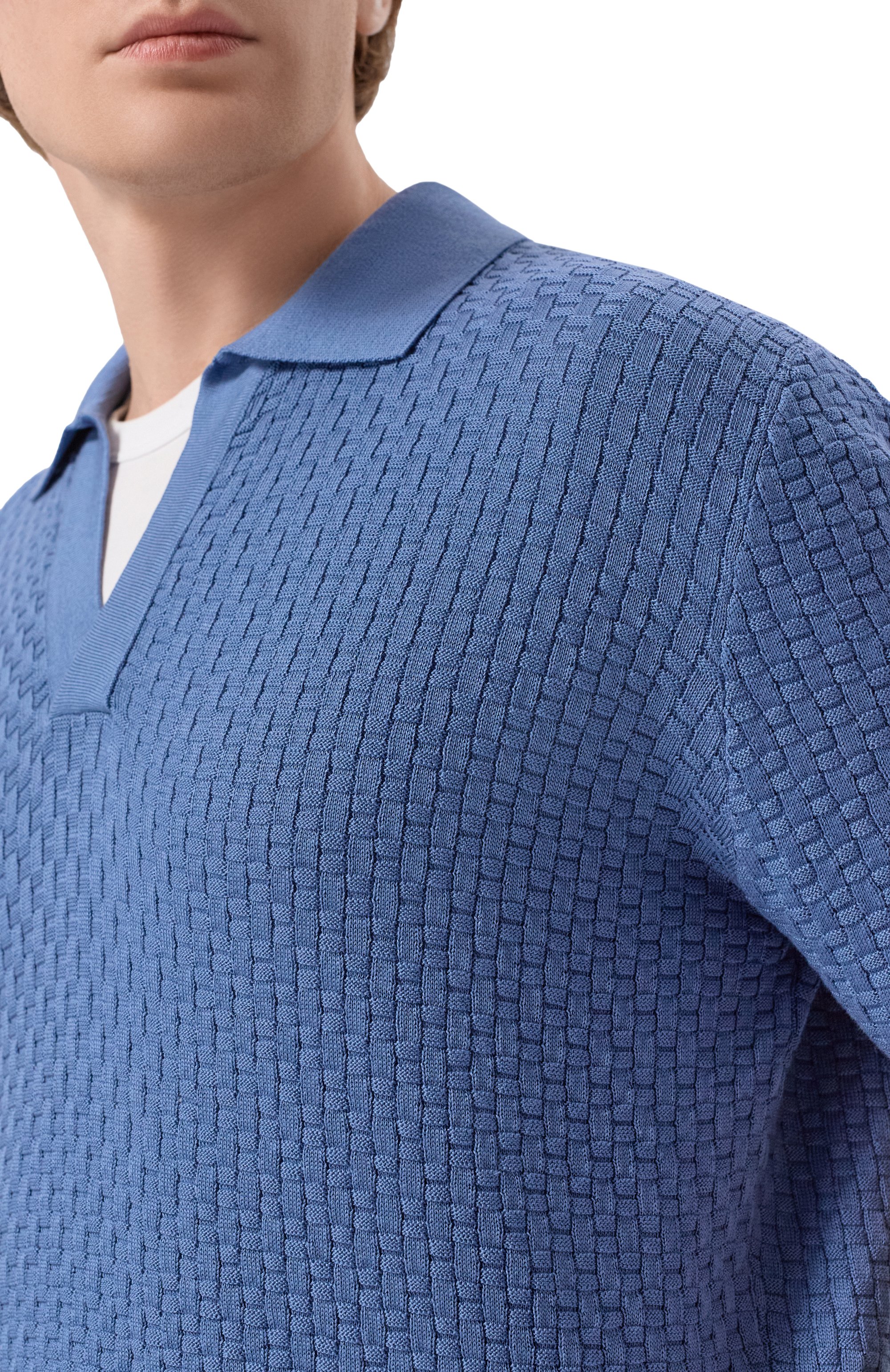 Поло из шелка и хлопка MVST, арт. M26.2PM.K032/Y104 CANESTR0, фото 5