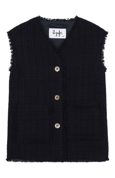 Твидовый жилет IL GUFO, арт. P25GI054C5052/5A-8A