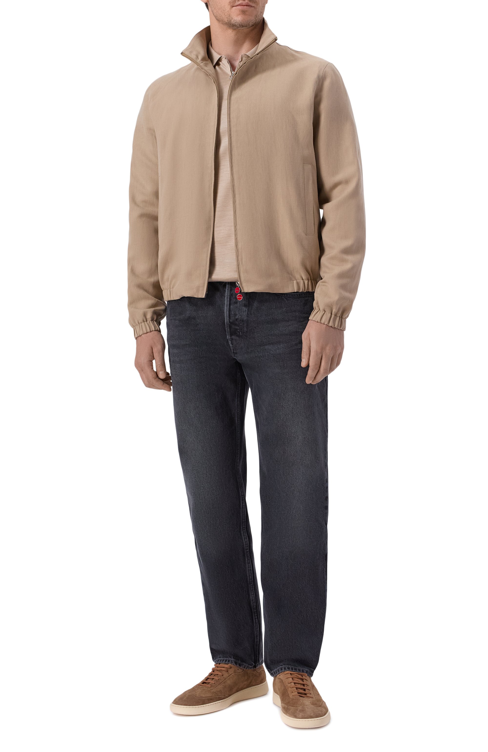 Бомбер из шелка и льна KITON, арт. UW2407V0848H, фото 2