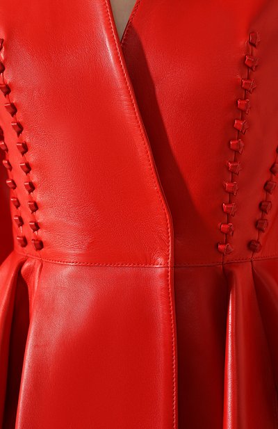 Кожаный жакет ALEXANDER MCQUEEN, арт. 610865/Q5ACY, фото 5