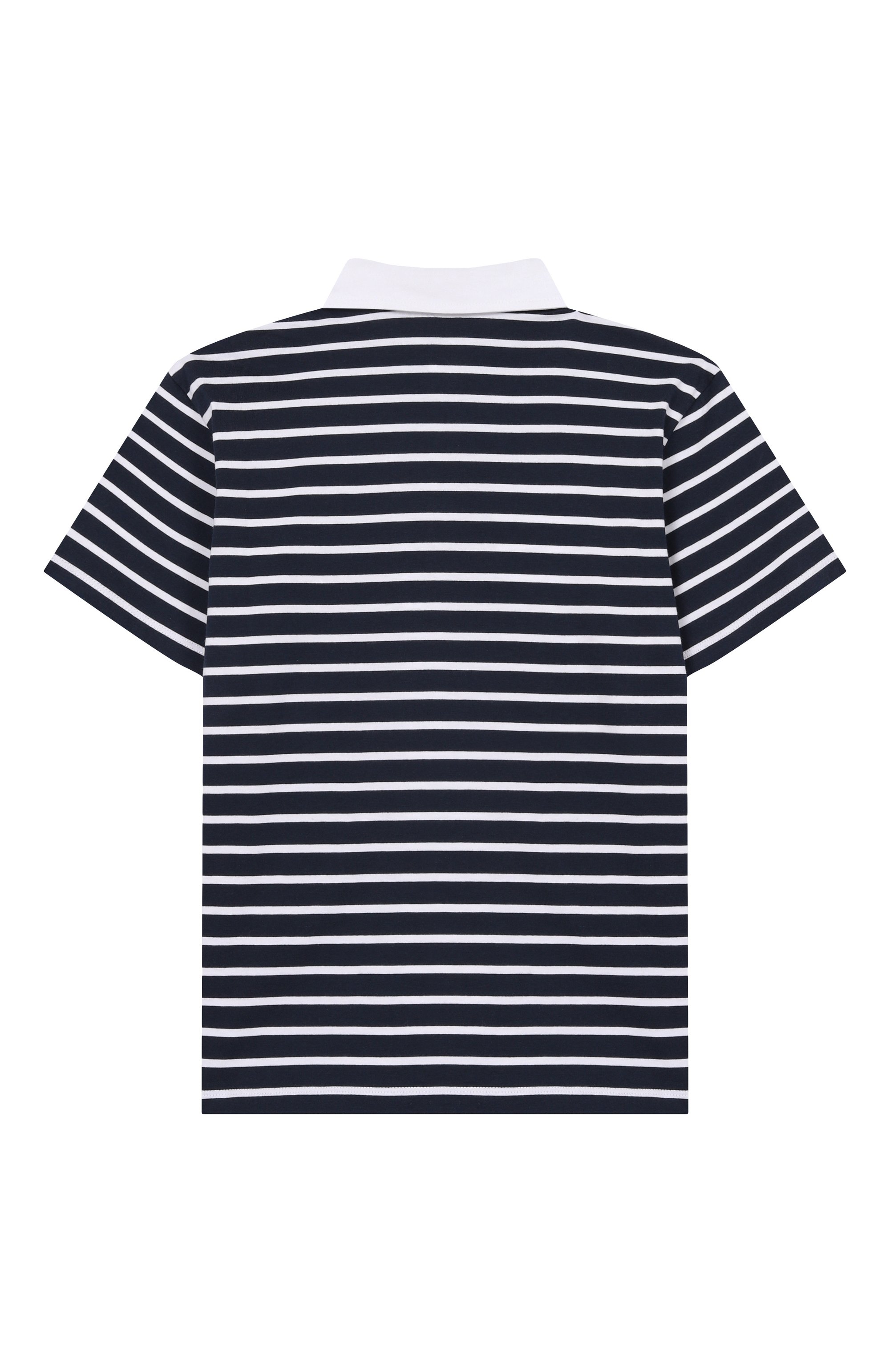 Хлопковое поло BALMAIN темно-синего цвета по цене 24700 руб., арт. BY8Q61, фото 2 Хлопковое поло BALMAIN, арт. BY8Q61, фото 2