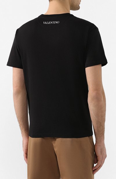 Хлопковая футболка VALENTINO, арт. TV0MG06P69H, фото 4
