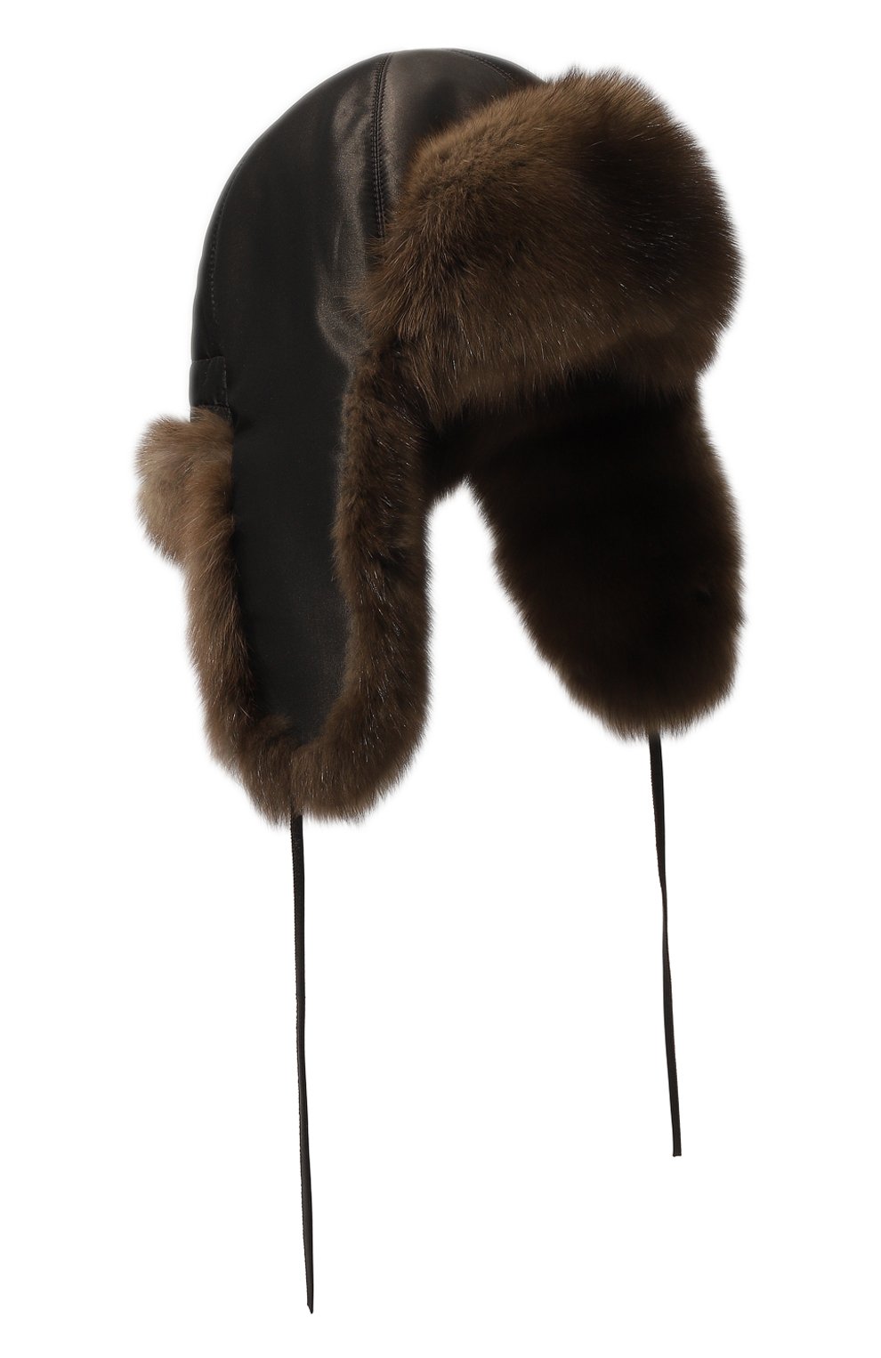 Шапка-ушанка стильная с отделкой из меха соболя FURLAND, арт. 0001112610001200000, фото 1