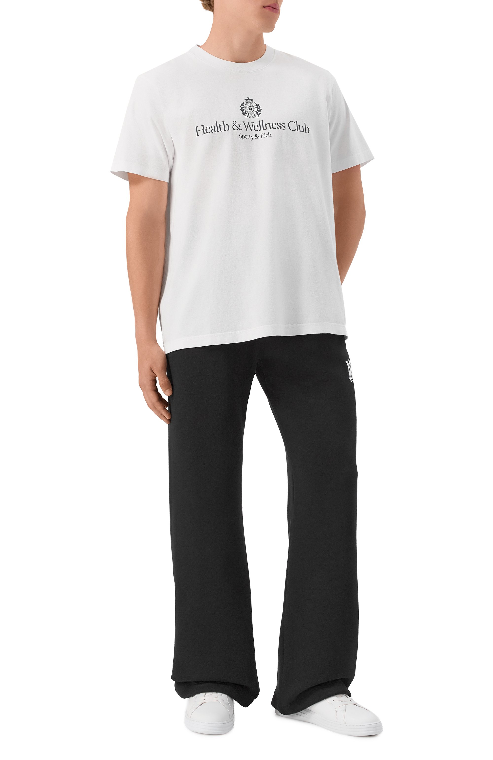 Хлопковая футболка SPORTY AND RICH, арт. T0043620241WH01, фото 2