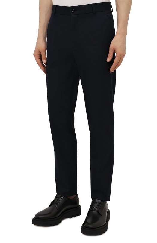 Брюки из хлопка и шерсти Loro Piana FAL7991 Синий  FAL7991 Фото 3