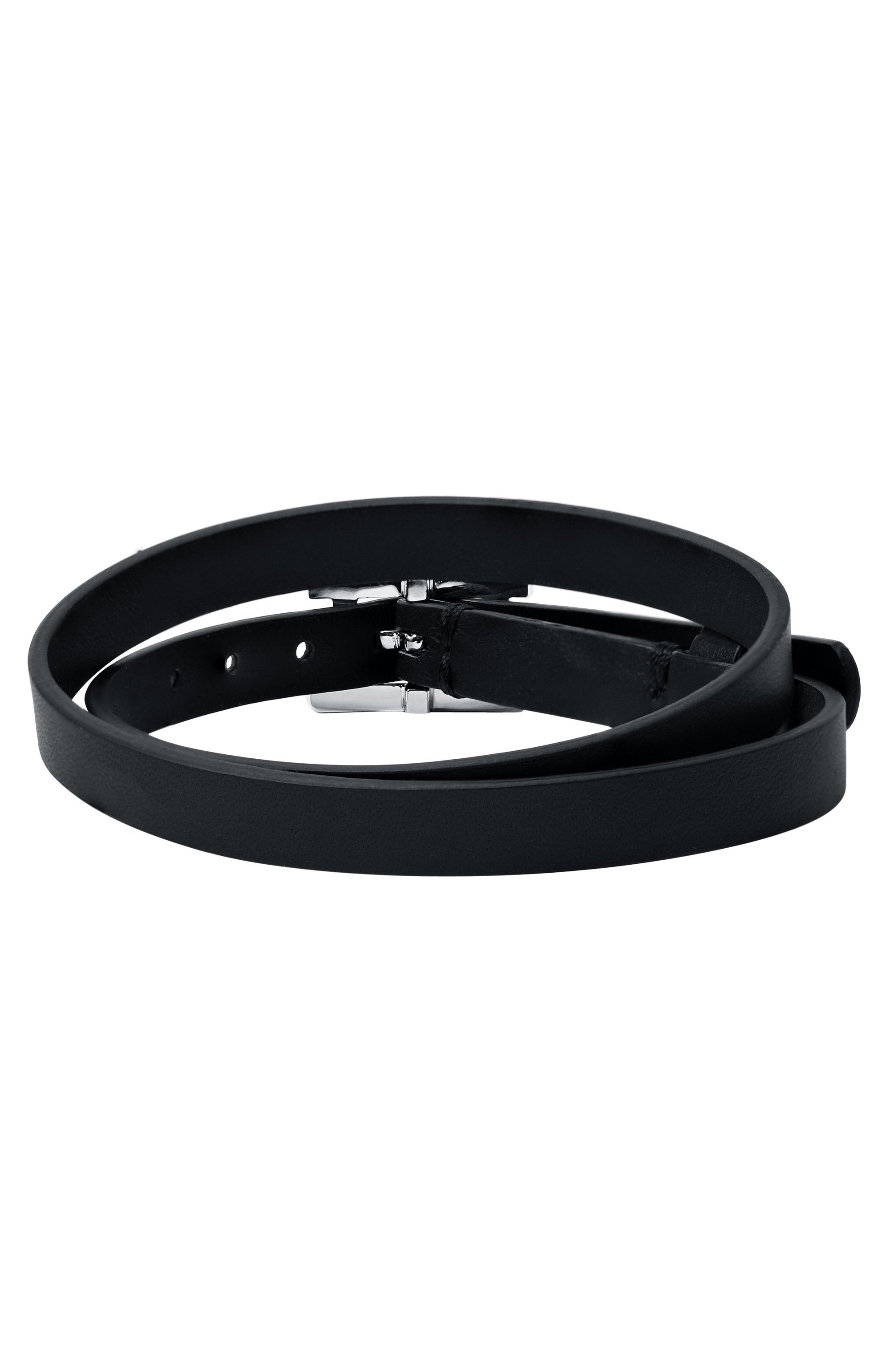 Кожаный браслет NUMBERING черного цвета по цене 18150 руб., арт. 5948, фото 3 Кожаный браслет NUMBERING, арт. 5948, фото 3