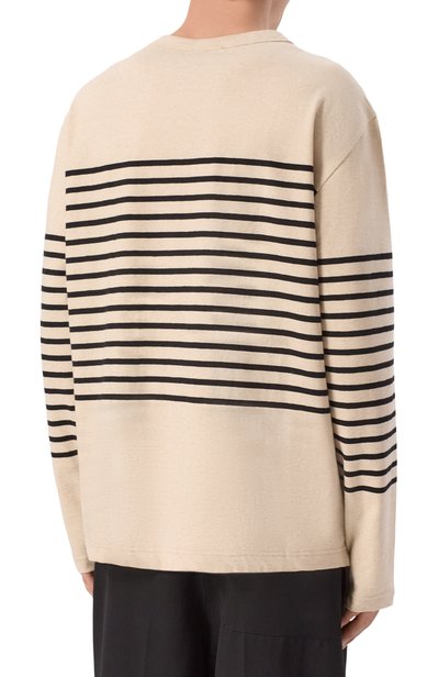 Лонгслив из хлопка и льна EMPORIO ARMANI, арт. EM006927/AF28307, фото 4
