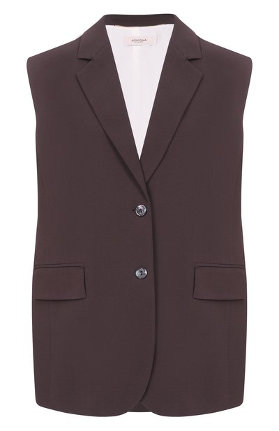 Женский жилет из вискозы и шелка AGNONA, арт. TV1103E/U5074E