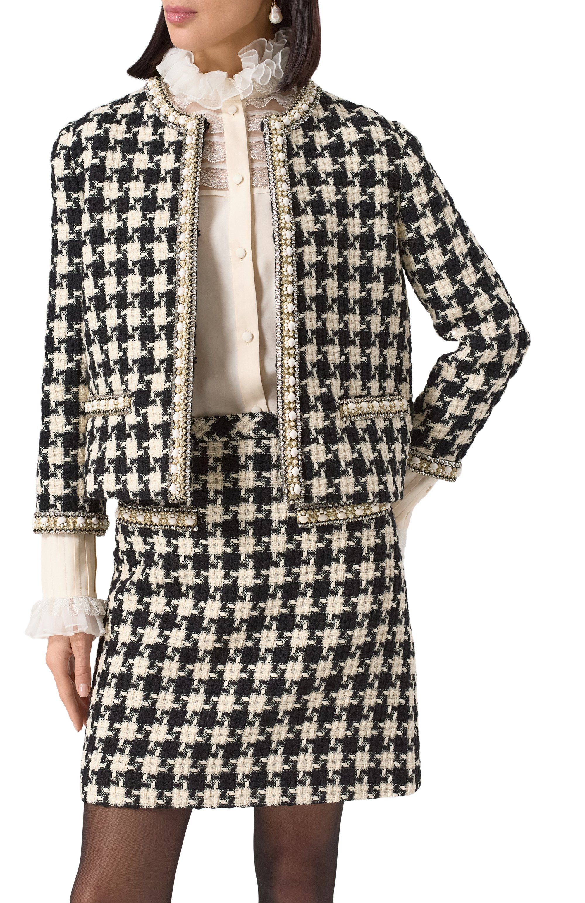 Твидовый жакет VALENTINO, арт. 6B3CE3YF90K, фото 3