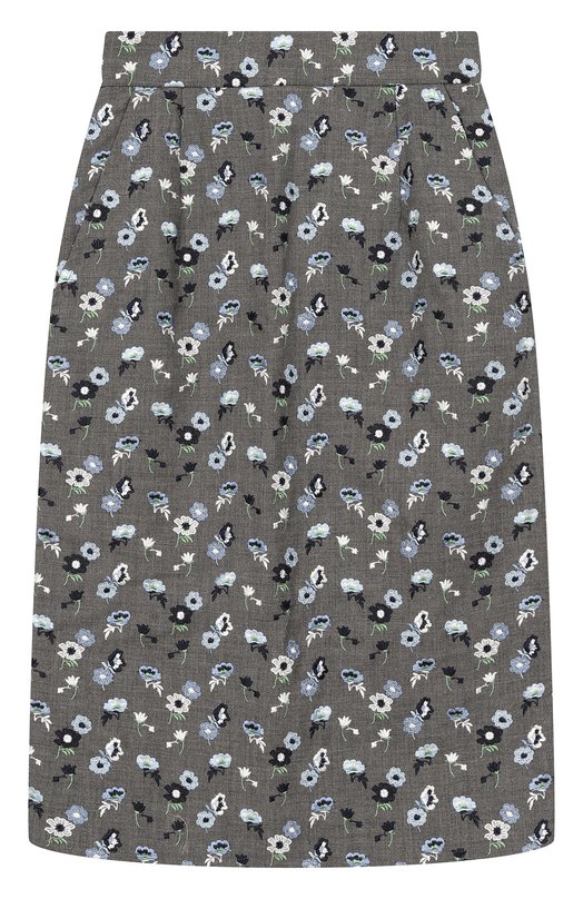 

Шерстяная юбка Thom Browne, Серый