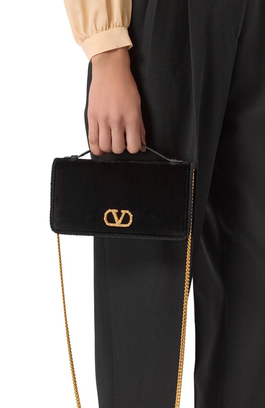 Сумка Vlogo Valentino 7W2P0AU1/CPX Чёрный  7W2P0AU1/CPX Фото 2