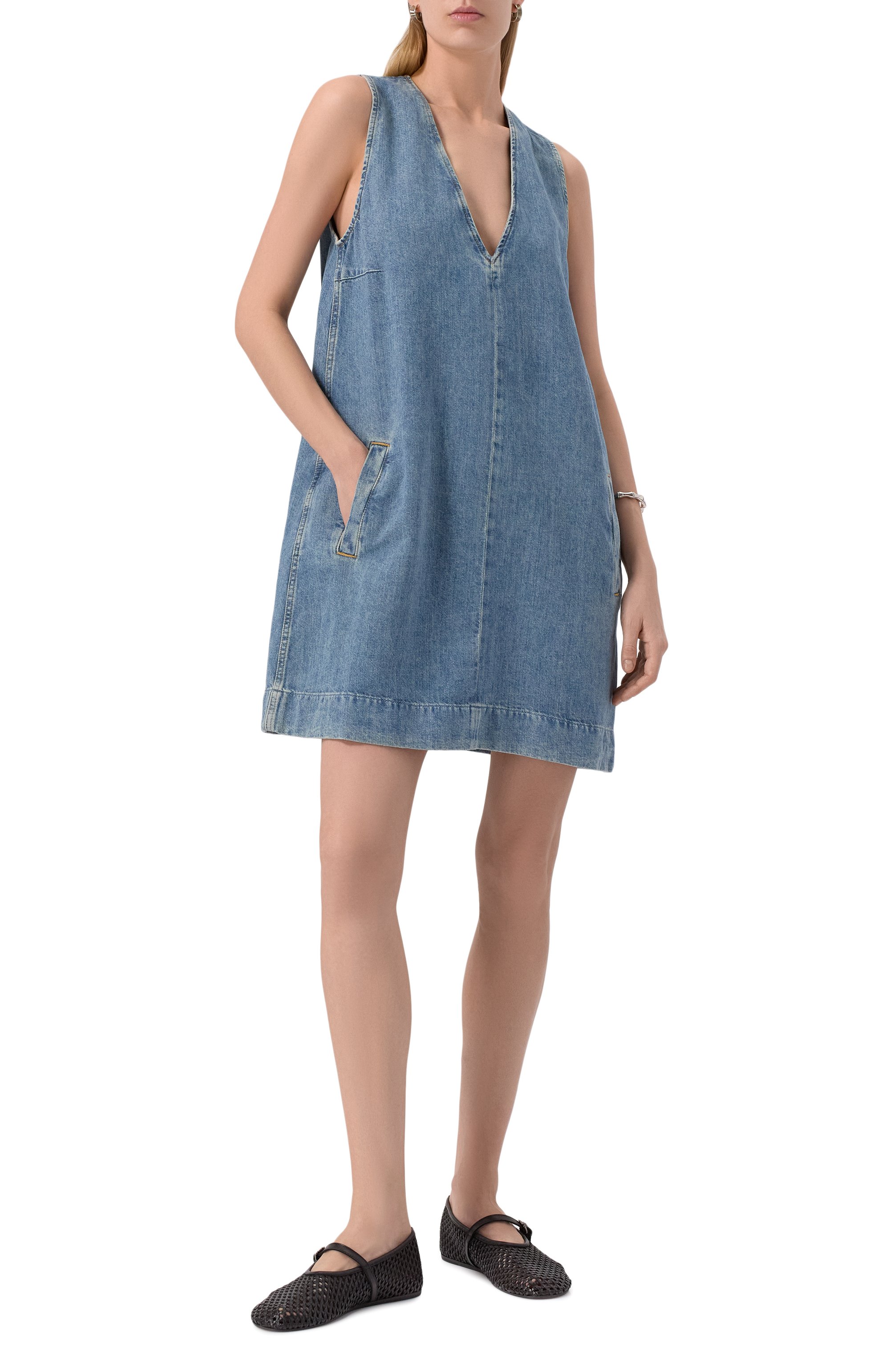 Джинсовое платье 7 FOR ALL MANKIND, арт. 7U031U03AIA, фото 2