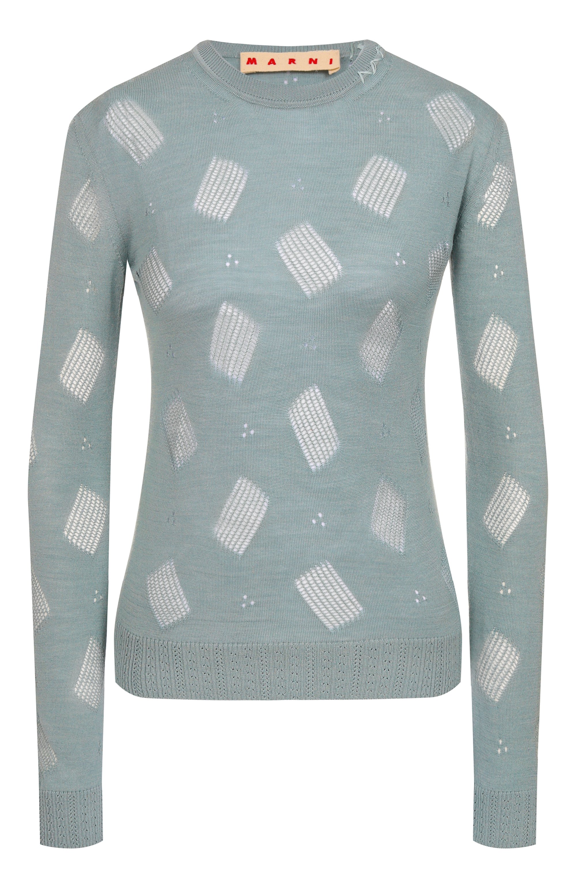 Пуловер из шерсти и шелка MARNI, арт. GCMD0600A0/UFW534, фото 1