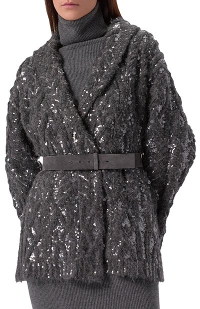 Шерстяной кардиган BRUNELLO CUCINELLI, арт. MDUR15206, фото 3