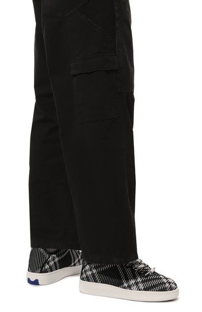 Текстильные кеды box BURBERRY, арт. 8083477, фото 3