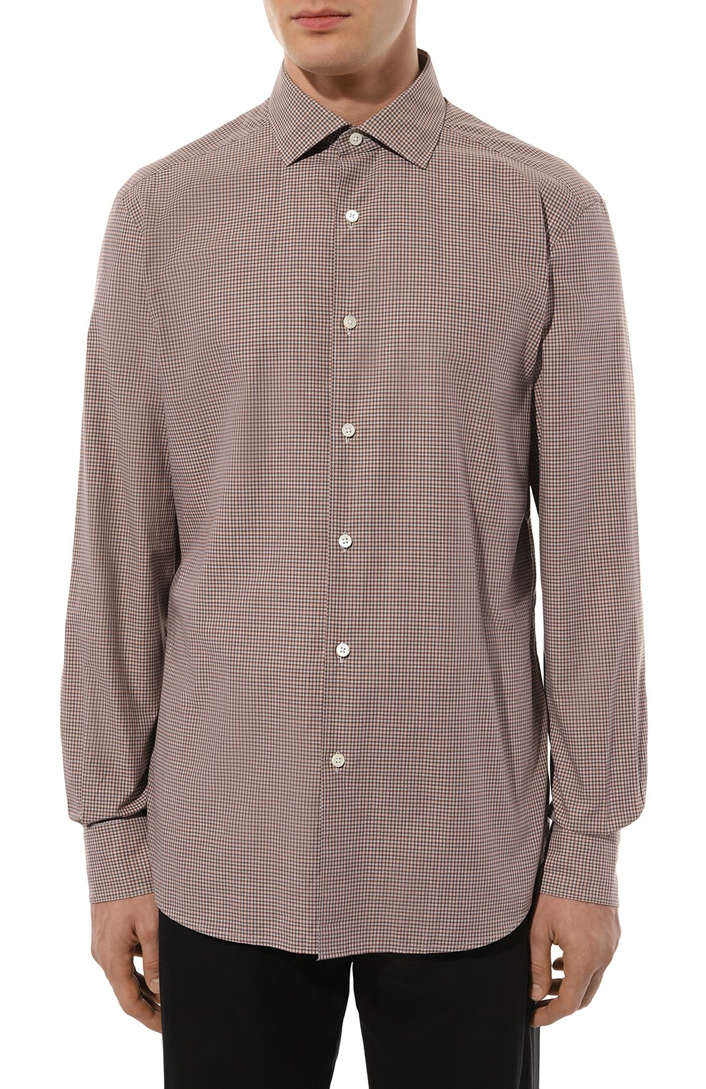 Хлопковая рубашка ZEGNA, арт. UCX01A6/SRF5, фото 3