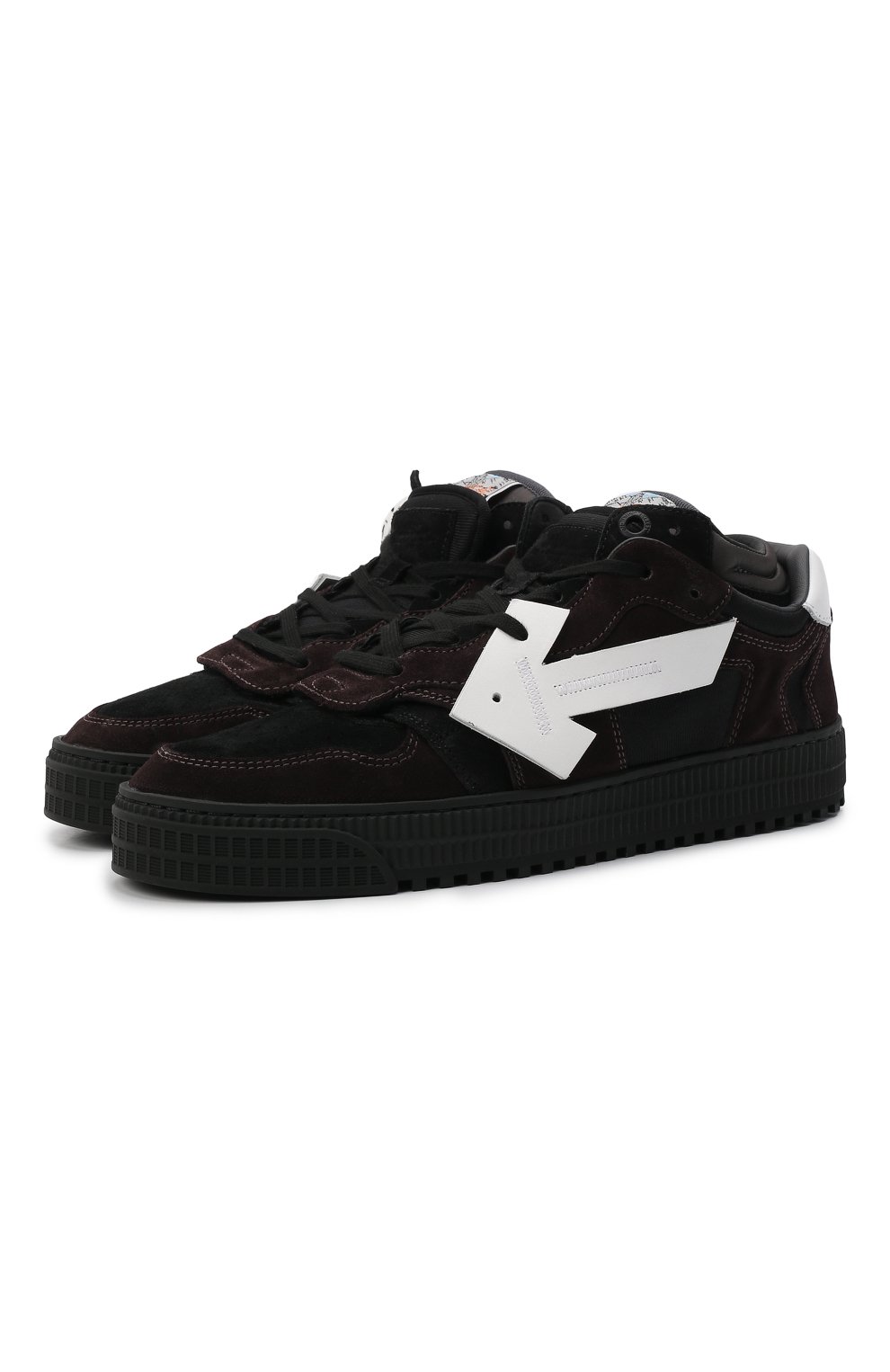 Комбинированные кеды floating arrow OFF-WHITE, арт. 0MIA151F21LEA0011001, фото 1
