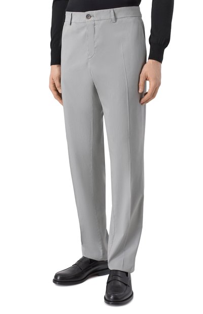 Брюки из хлопка и шелка PAUL&SHARK, арт. 25414043, фото 3