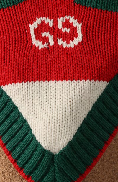 Шерстяная накидка GUCCI, арт. 597635/4G206, фото 5
