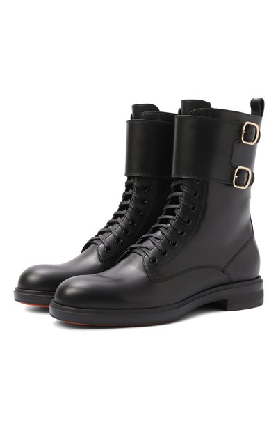 Женские кожаные ботинки easy SANTONI, арт. WTYG72409NERNDYL