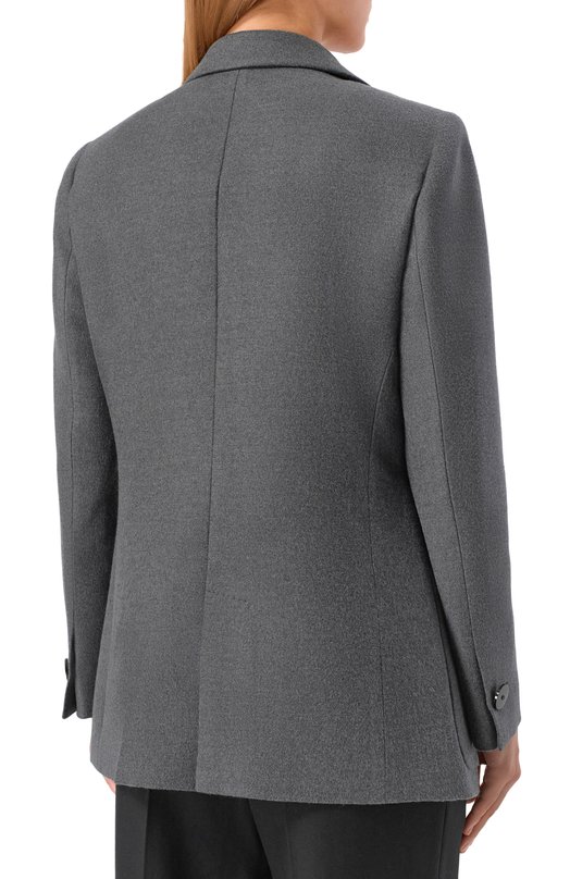 Шелковый жакет Giorgio Armani GW001905/TE16707 Серый  GW001905/TE16707 Фото 4