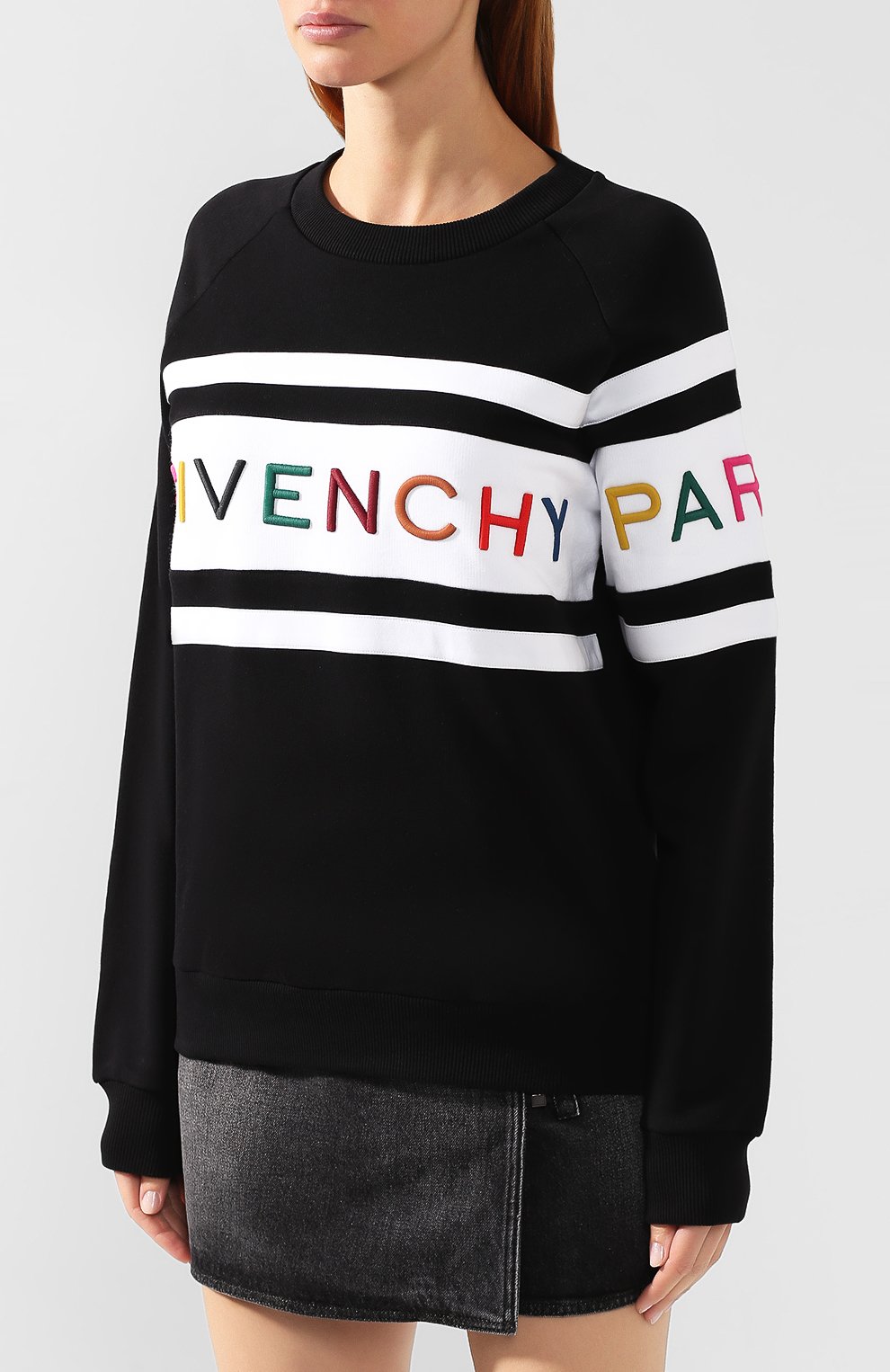 Хлопковый свитшот GIVENCHY, арт. BW70633Z1X, фото 3