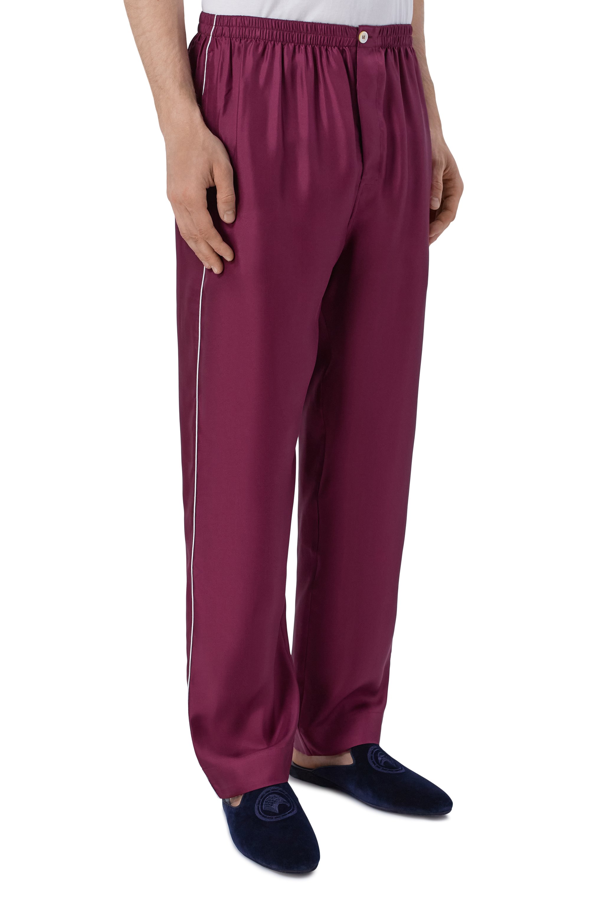 Шелковые брюки KITON, арт. UNWT005K0761H, фото 3