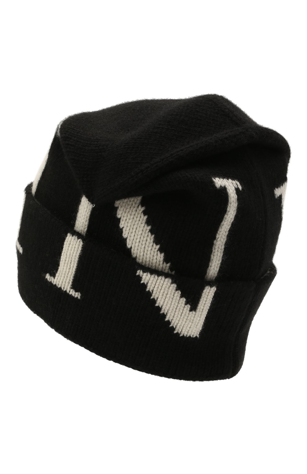 Шапка из шерсти и кашемира VALENTINO черного цвета по цене 42350 руб., арт. WY2HB00A/FTA, фото 2 Шапка из шерсти и кашемира VALENTINO, арт. WY2HB00A/FTA, фото 2