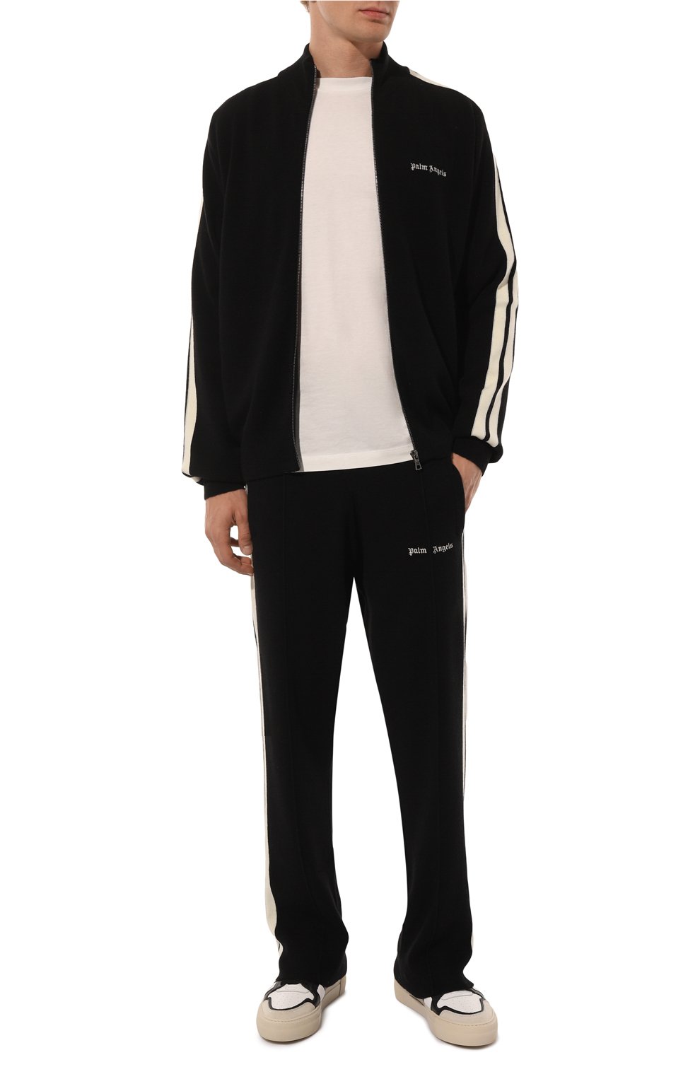 Толстовка из шерсти и вискозы PALM ANGELS, арт. PMHA028F24KNI001, фото 2