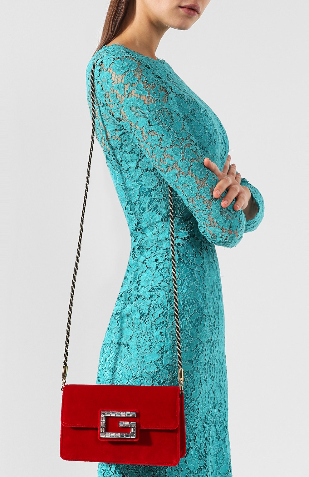 Сумка broadway из бархата GUCCI красного цвета по цене 156000 руб., арт. 544242/9STCX, фото 5 Сумка broadway из бархата GUCCI, арт. 544242/9STCX, фото 5