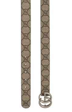 Детский ремень GUCCI бежевого цвета, арт. 432707/2ZG0G | Фото 2 (Материал: Текстиль, Синтетический материал, Пластик; Нос: Не проставлено; Материал сплава: Проставлено)