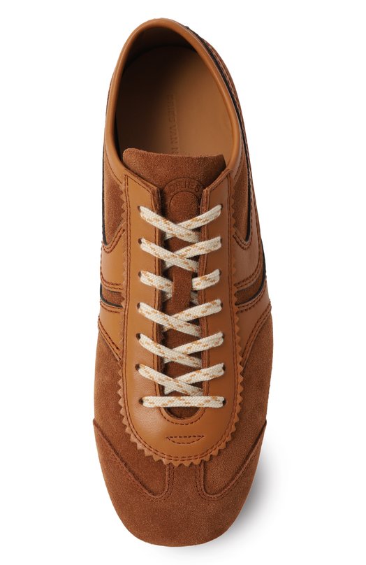 Замшевые кеды Dries Van Noten WS251-1159 Коричневый  WS251-1159 Фото 6