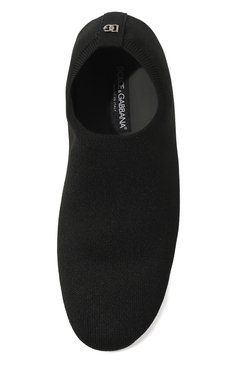Мужские текстильные слиперы DOLCE & GABBANA черного цвета, арт. A50610/AT397 | Фото 6 (Материал внешний: Текстиль; Материал внутренний: Натуральная кожа; Материал сплава: Проставлено; Нос: Не проставлено; Мужское Кросс-КТ: Слиперы-обувь; Стили: Кэжуэл)