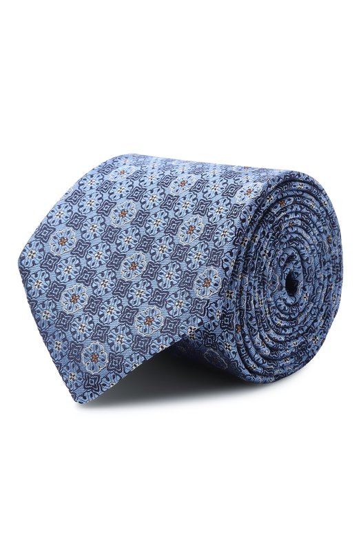 Шелковый галстук Canali 18/HJ04491 Голубой 18/HJ04491