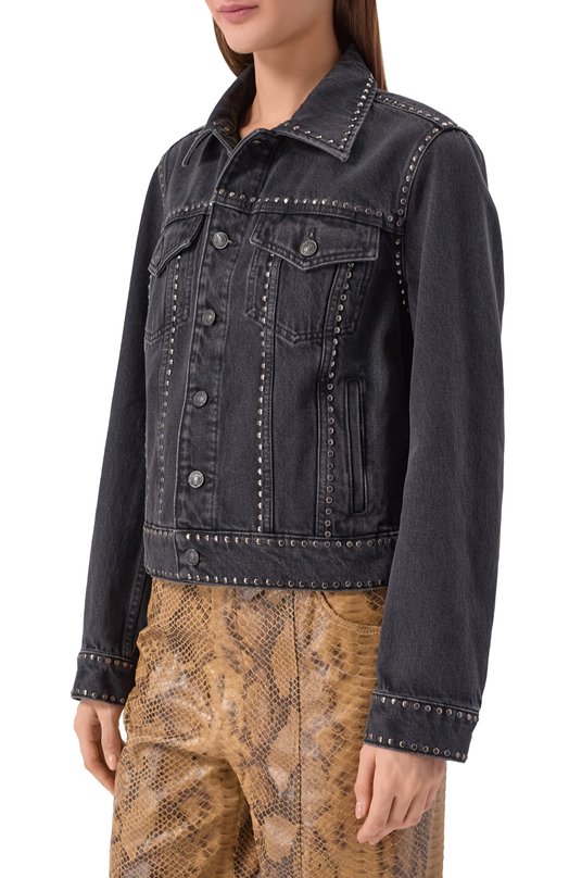 Джинсовая куртка Adi 7 For All Mankind 7UJ6TE22-1ZN Чёрный  7UJ6TE22-1ZN Фото 3