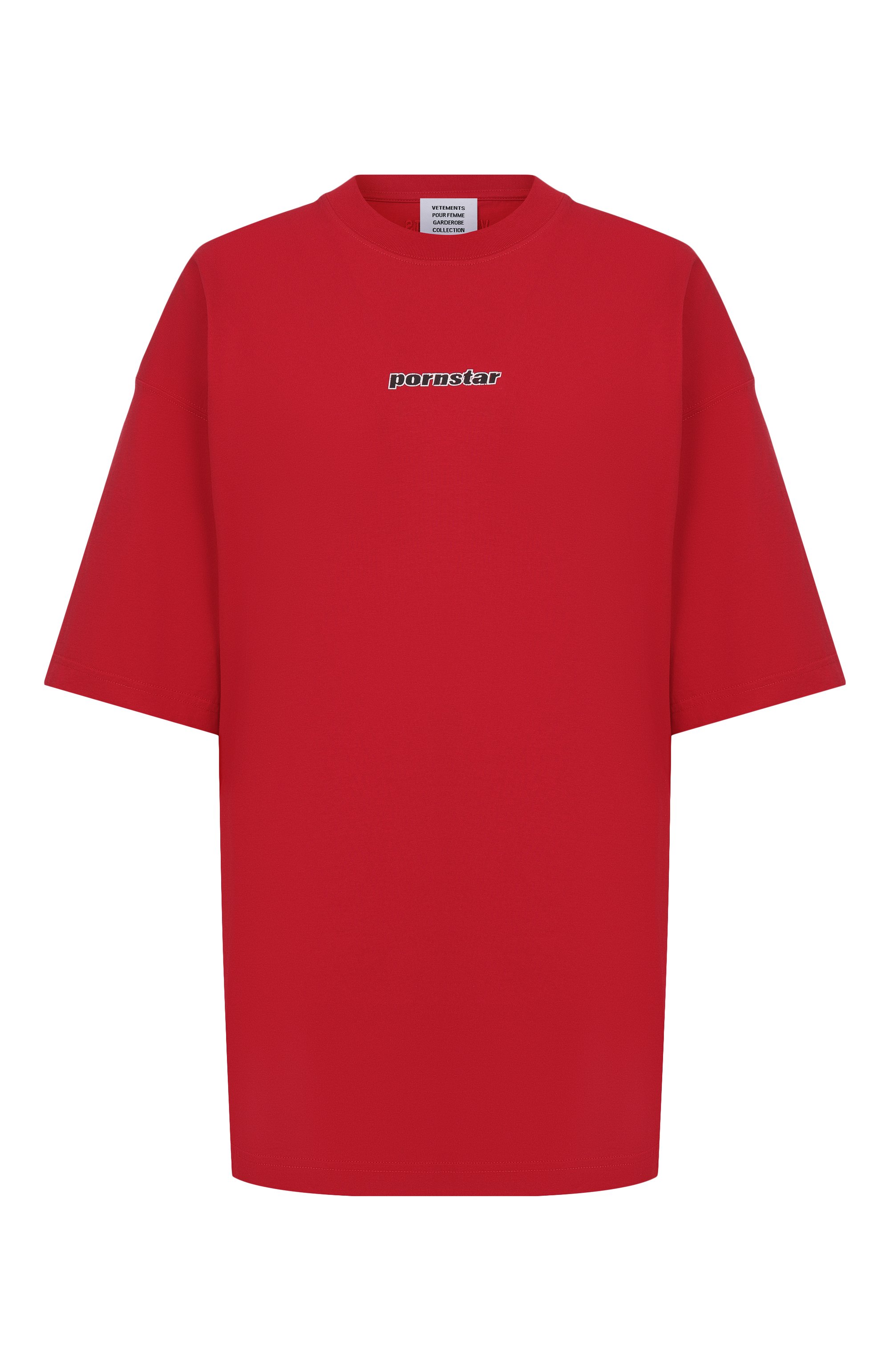 Хлопко вая футболка VETEMENTS, арт. ME76TR217R/1200 LIGHT JERSEY, фото 1