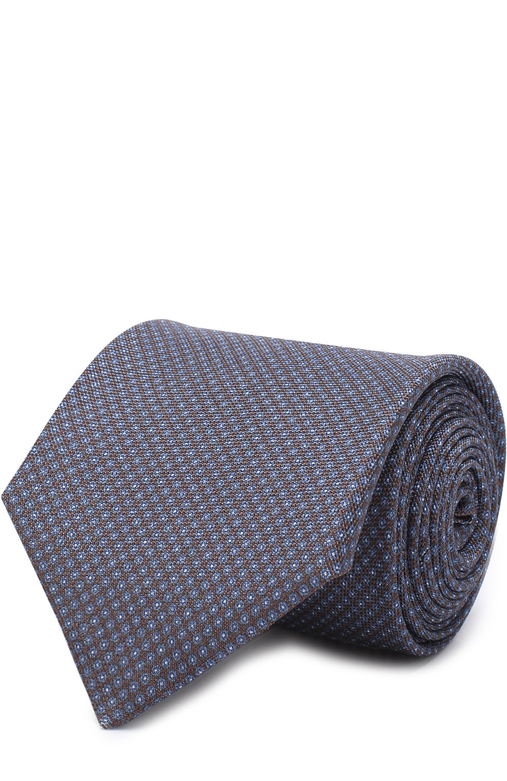 Шелковый галстук с узором CORNELIANI, арт. 81U390-8120384/00, фото 1