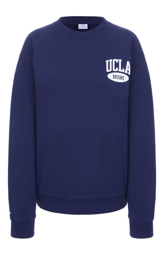 Хлопковый свитшот Sporty & Rich x UCLA Sporty and Rich ST071615670BL106 Синий ST071615670BL106