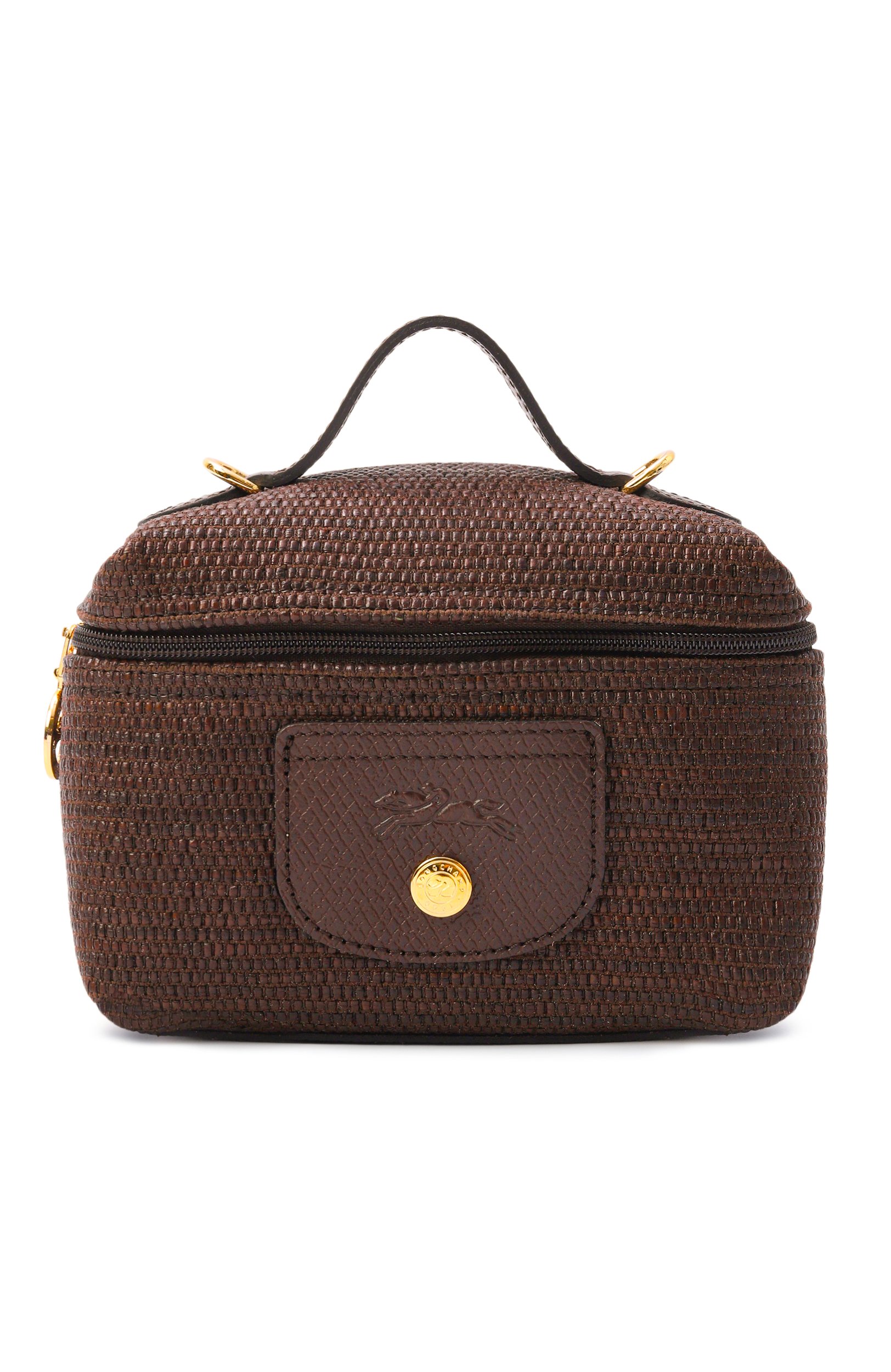 Сумка le panier pliage xs LONGCHAMP темно-коричневого цвета по цене 39950 руб., арт. 10187HGK/HGK, фото 1 Сумка le panier pliage xs LONGCHAMP, арт. 10187HGK/HGK, фото 1