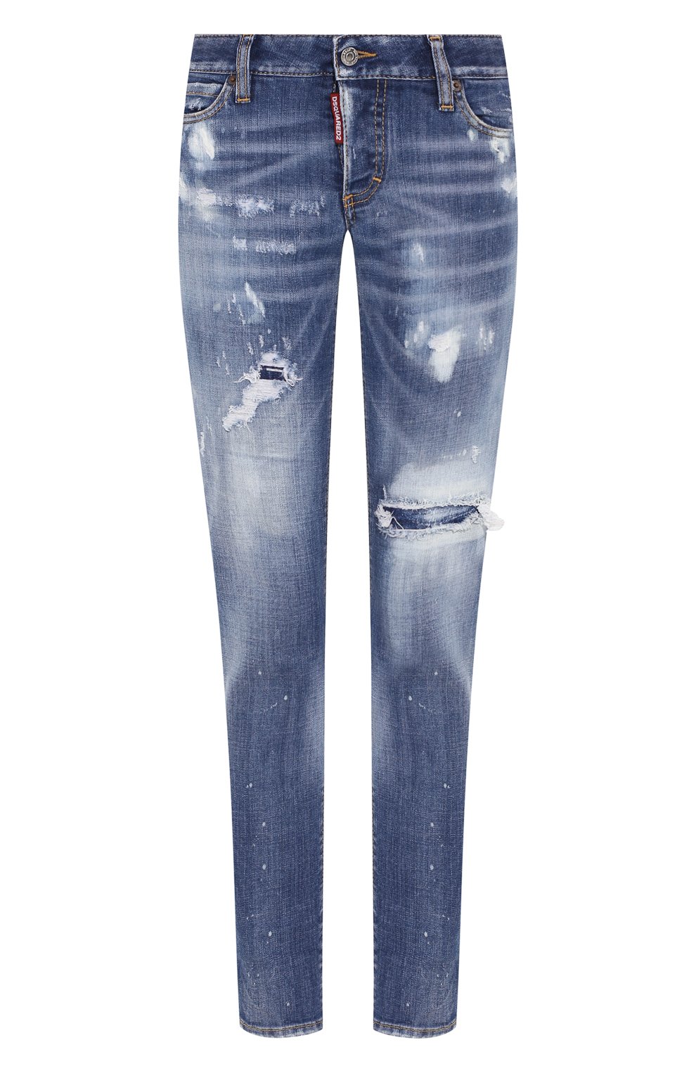 Джинсы DSQUARED2 синего цвета по цене 53250 руб., арт. S72LB0278/S30664, фото 1 Джинсы DSQUARED2, арт. S72LB0278/S30664, фото 1