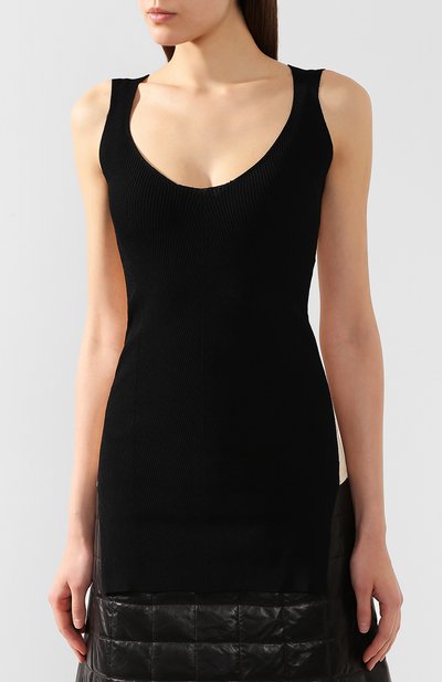 Топ BOTTEGA VENETA черного цвета по цене 131500 руб., арт. 583011/VA7M0, фото 3 Топ BOTTEGA VENETA, арт. 583011/VA7M0, фото 3